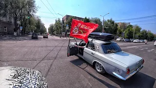 ПАРАД 9 МАЯ РОСТОВ НА ДОНУ.HUMMER LOUD SOUND ГРОМКАЯ ВОЛГА И LARGUS LERATON