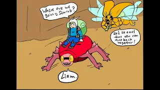 Art Timelapse - Adventure Time OCs Fan Comic - Scarab And The Bird Part 3