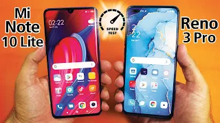 Xiaomi Mi Note 10 Lite vs Oppo Reno 3 Pro Speed Test! *OMG* 😲