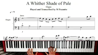 A Whiter Shade Of Pale - Procol Harum / Organ Part, Cover, [TUTORIAL/SHEET MUSIC]