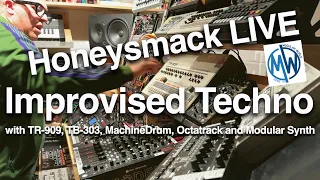 Honeysmack: Improvised Techno with TR-909, TB-303, MachineDrum, Octatrack and Modular Synth