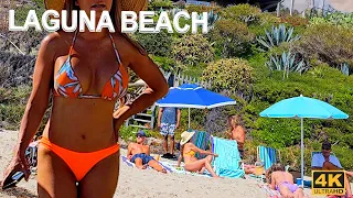 Laguna Beach Virtual Walking Tour - California - USA | Summer 2023 | 4K Beach Walk