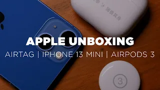 Apple Unboxing | AirTag, iPhone 13 mini, AirPods 3