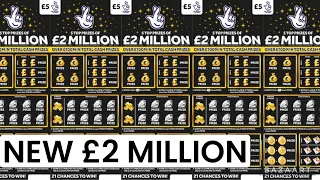 NEW £2 MILLION BLACK ☺️🎉 #scratch #cards