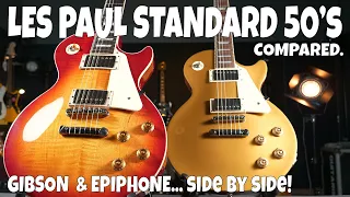 Gibson vs Epiphone Les Paul Standard 50's - Side By Side Comparison - Which One Should you Buy?