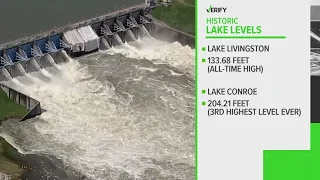 Verify: Houston-area lakes hit historic high levels