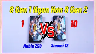 8 Gen 1 Ngon Hơn Cả 8 Gen 2 ? Speed test Xiaomi 12 với Nubia Z50 / #hungmobile #Techwarsphone