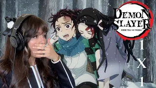 FIRST TIME REACTION | DEMON SLAYER 1x1 - "Cruelty"