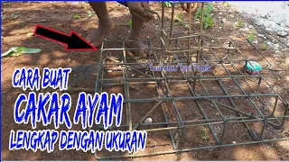 Cara membuat Cakar Ayam Lengkap dengan Ukuran