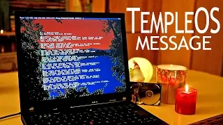 TempleOS 'Waterfowl' poem on real hardware - Terry Davis' secret goodbye message?