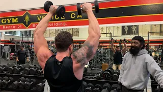 Dumbbell Shoulder Workout W. The GODFATHER OF BODYBUILDING