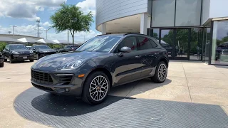 2018 Porsche Macan - Volcano Grey Metallic / Garnet Red (JLB19063)