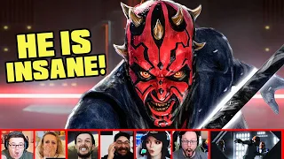 Reactors Reaction To Darth Maul EPIC Hallway RAMPAGE In Star Wars The Clone Wars | Mixed Reactions