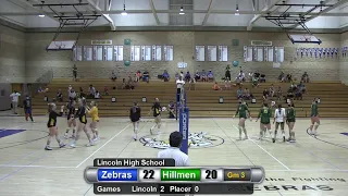 Lincoln Varsity Girls Volleyball vs Placer