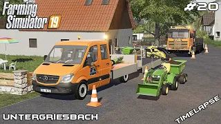 Landscaping with new John Deere | Lawn Care on Untergriesbach | Farming Simulator 19 | Episode 20