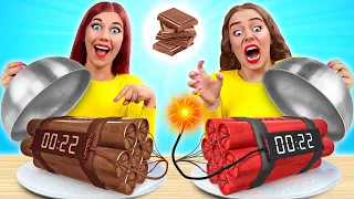 Desafío De Comida Real vs. De Comida Chocolate | Come Solo Dulce 24 horas por Multi DO Fun Challenge