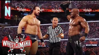 Drew McIntyre vs Bobby Lashley WWE WrestleMania 37 Full Match - Highlights