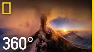 360° Kamchatka Volcano Eruption | National Geographic