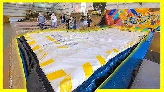 GIANT WOODWARD CAMP AIR BAG RAMP!