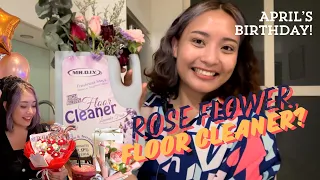 Rose Flower, Floor Cleaner?: April’s Birthday!