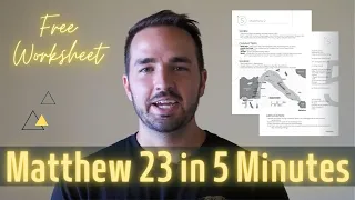 Matthew 23 Summary in 5 Minutes - Quick Bible Study