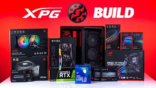 How To Build a PC - Giveaways + $2500 XPG Themed Gaming Build (10900k / EVGA RTX 3080) | Robeytech