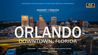 DOWNTOWN, ORLANDO, FLORIDA ,4K UHD DRONE VIDEO +  PHOTO SLIDE SHOW