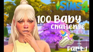 SIMS 4 100 BABY CHALLENGE (PART 1) 🎉HERE WE GO AGAIN🎉