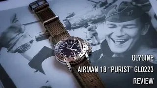 Glycine Airman 18 Purist GL0223 Review Video