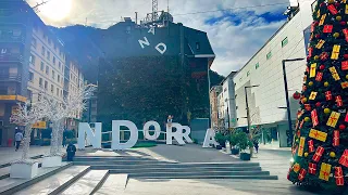 Walk ANDORRA 2024 | The richest country in the world | Walking Tour Andorra La Vella 4K