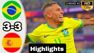 Brazil vs Spain 3-3 Highlights & All Goals HD 🔥 - 2024 International Friendly Mach