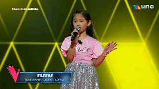 Samantha Richarte - Tutu | Programa 4 Audiciones a ciegas de La voz kids México 2022