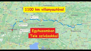 1100 km villanyautóval, egyhuzamban, nem kis szívásokkal. 🤪 Irány Svájc.