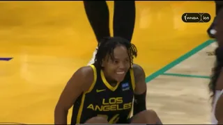 Dallas Wings vs Los Angeles Sparks halftime highlights