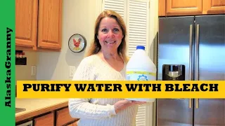 How To Purify Water With Bleach - Easy Prepper Skill