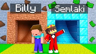 Billy Arm vs Semlaki Reich TUNNEL Bau Challenge in Minecraft