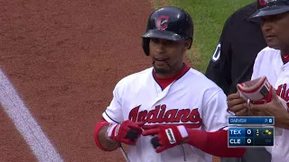 TEX@CLE: Lindor opens the scoring with an RBI single