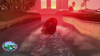 Grand Theft Auto: Vice City. Пижоним на лодке