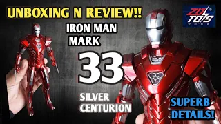 ZD Toys IRON MAN MARK 33 SILVER CENTURION UNBOXING N REVIEW