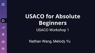 USACO for Absolute Beginners