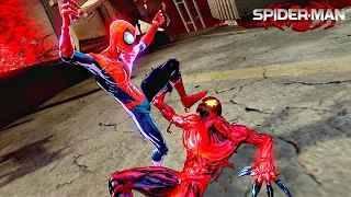 Spider-Man vs Carnage with Ultimate Spider-Man Suit - Spider-Man Shattered Dimensions