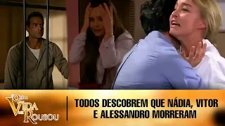 OQAVMR - Todos descobrem a "morte" de Nádia, Vitor e Alessandro e Montserrat sofre com a notícia