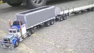 Tamiya King hauler with upgraded trailers and dolly