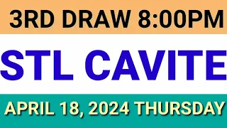 STL - CAVITE April 18, 2024 3RD DRAW RESULT