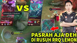 Lemon Ampun Pliss ! Gw Capek di Rusuh Buff sama RRQ LEMON ! Padahal Lagi Kejar MMR Hayabusa ! - MLBB