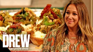 Haylie Duff Teaches Drew How To Make Air Fryer Salmon, Quiche and Burrata Toast