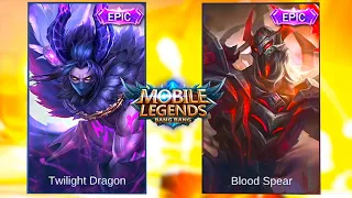 Moskov | Blood Spear Skin VS Twilight Dragon Skin | Mobile Legends Bang Bang