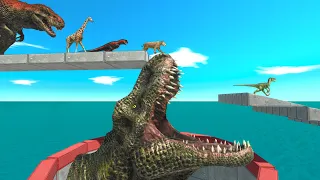 Challenge Of Jumping Over The Head Of A Giant T-Rex - Animal Revolt Battle Simulator