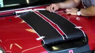 3M Di-Noc Carbon Fiber Vinyl Racing Stripe Installation