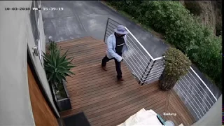 Burglary Suspect Caught on Video in the Hollywood Hills